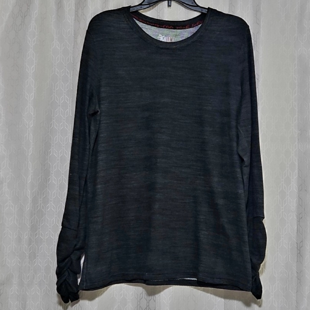 Muk Luks Rouched SleeveTop TL